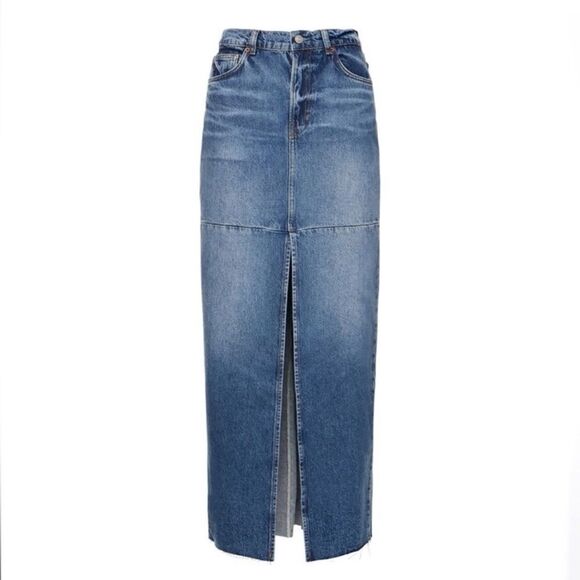 NWT Reformation Tazz Maxi Denim Skirt size 28 - Picture 1 of 13